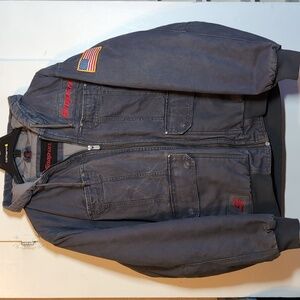 Dark gray Snap-On work coat men's XL